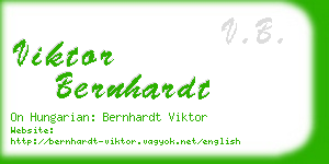 viktor bernhardt business card